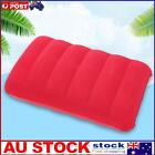 47x30cm Inflatable Air Pillow Foldable Ergonomic For Neck & Lumbar Support (red)