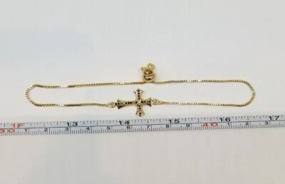 PULSERA MUJER AJUSTABLE CON CRUZ NEGRA Foto 1 de 3
