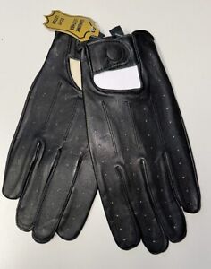 Men's Full Finger Genuine Leather Driving Gloves, Biking Gloves, New With Tags