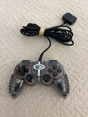 For Parts Small Mad Catz Micro Con Black Clear PS2 Controller #8226 Wired PARTS - Image 1 of 4