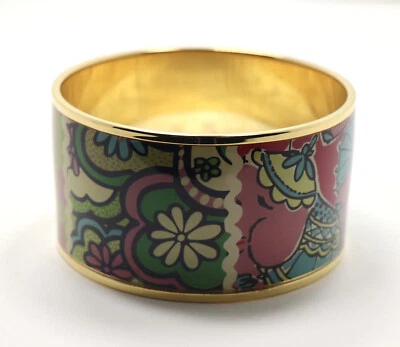 PULSERA BRAZALETE ANCHO ESMALTE MULTICOLOR LILLY PULITZER Foto 1 de 4