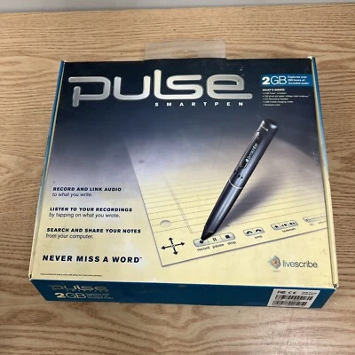 Livescribe Pulse Digital SmartPen  2GB USB "Never Miss A Word"! - Image 1 of 4