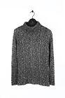 Vintage Dolce And Gabbana Turtle Neck Men Silver Sweater Size 50Itm S013