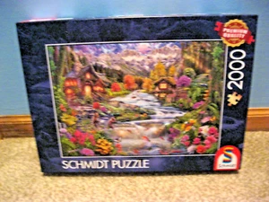 SCHMIDT 2000 PIECE PUZZLE RIVER IDYLL IN THE MOUNTAINS 2025 IN STOCK! CHECK OUT! - Picture 1 of 6