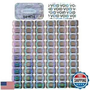 600 Stck. Hologramm Sicherheit manipulationssicher Aufkleber Garantie ungültig Siegel Etiketten w - Bild 1 von 5