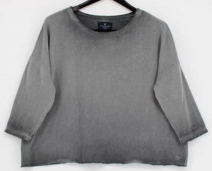 American Eagle Outfitters Pullover Oberteil Damen Gr. L grau distressed 3/4 Ärmel - Bild 1 von 3