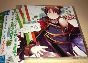 Hetalia Axis Powers Character CD II Vol 1 Italy w BONUS Trading Card ヘタリア - Picture 1 of 5