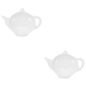  2 Pack Teebeutel-Untertasse Aus Keramik Mutter Dessertteller Tischständer