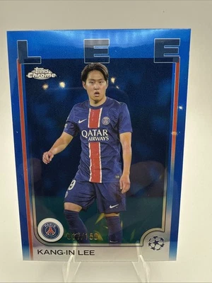 2024-25 Topps Chrome Uefa Club Competitions - Kang-in Lee #4 Blue Refractor /150 - Image 1 of 4