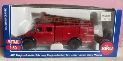 SIKU SUPER CLASSIC 4115 MAGIRUS AUXILIARY FIRE TENDER . 1/50 Unopened Box - Image 1 of 4
