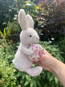 Jellycat Bonnie Coniglietto Con Uovo Peluche Piccolo Nuovo Senza Etichette Ritirato - Foto 1 di 7
