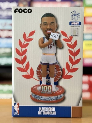 Wilt Chamberlain Philadelphia Warriors 100 Point Game Bobblehead FOCO NEW #100 - Image 1 of 4