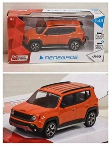 JEEP RENEGADE 1/43 MOTORAMA MONDO MOTORS ORANGE SPEED POWER CARARAMA METAL NEW - Foto 1 di 12