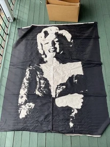 Raro Enorme Estandarte Tapiz Serigrafía Vintage Años 70 80 FLS Ltd Marilyn Monroe - Imagen 1 de 15