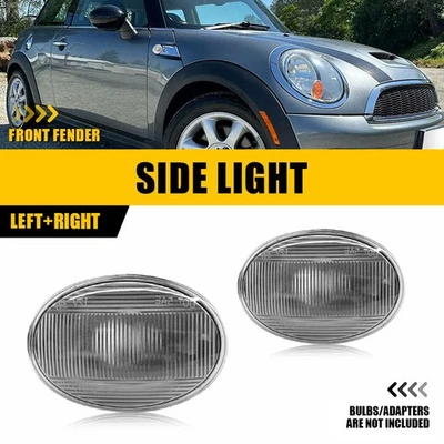 Clear Len Fender Side Marker Lights Housing Front For 2006-2014 Mini Cooper R55 - Image 1 of 4