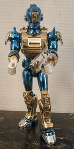 Vintage 1994 Trendmasters Power Bots Ultra Chrome Blue Figure Masterbotix - Picture 1 of 5