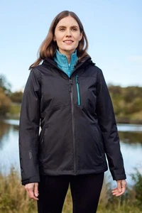 Mountain Warehouse Rainforest Women's Jacket Ladies Waterproof Hooded Rain Coat - Picture 1 of 86