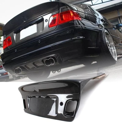 For BMW E46 320i 328i 325i M3 Sedan 02-05 REAL CARBON Rear Trunk Boot Lid Cover  - Image 1 of 4