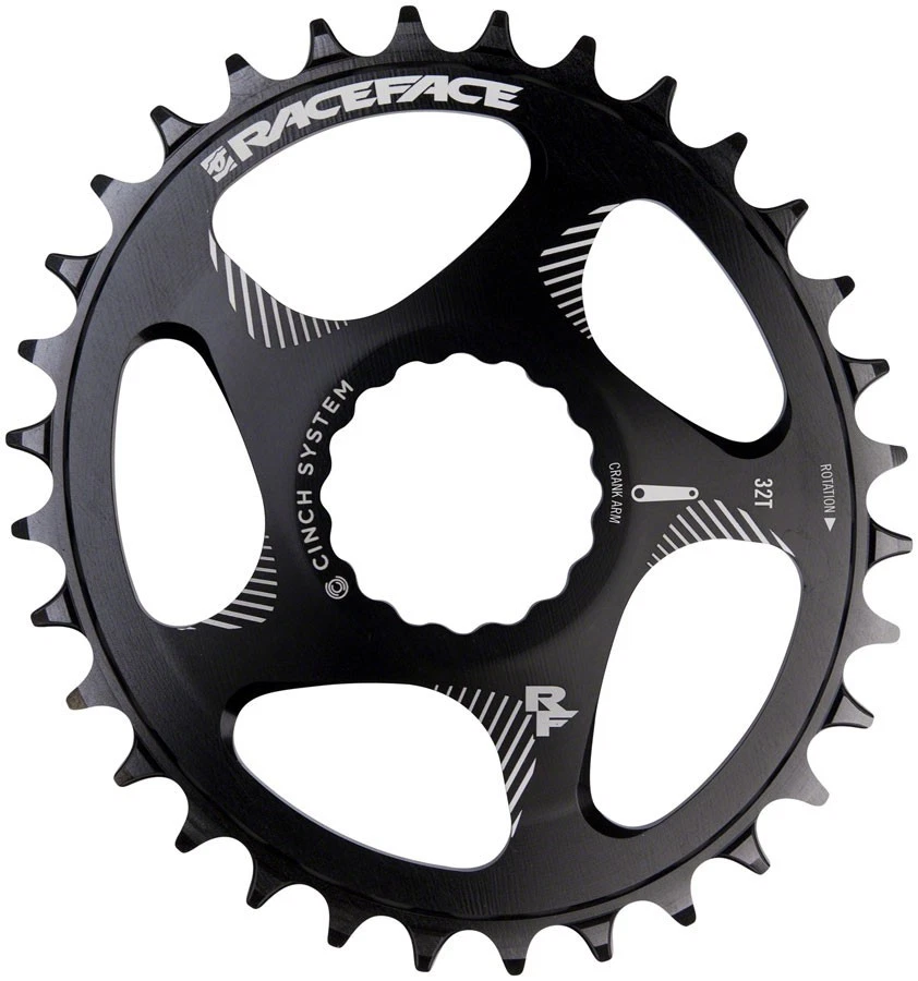 Race Face Narrow Wide 1x MTB Direct Mount Cinch Oval Chainring 32t Black