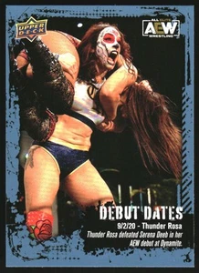 2022 Upper Deck AEW Debut Dates #DD1 Thunder Rosa - Picture 1 of 2
