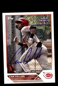 Signed Baseball Card Auto Cam Collier 2023 Topps Pro Debut #PD-198 ACL Reds - Picture 1 of 2