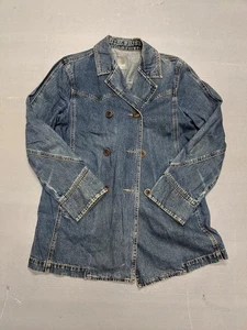 Esprit Womens Denim Jacket UK 16 Large Navy Blue Cotton - Picture 1 of 8