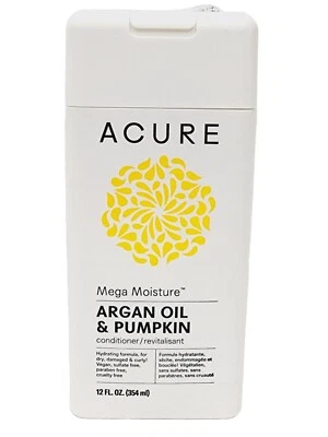 Acure ARGAN OIL & PUMPKIN Conditioner Mega Moisture Hydrate Hair 12 oz/354mL New - Image 1 of 4