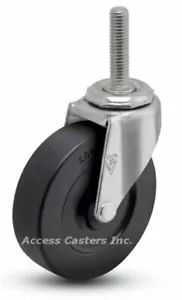 5STCRS-800 5" Lenkrolle, Weichgummirad, 7/16" - 14" x 1-1/2" Gewinde Vorbau - Bild 1 von 1