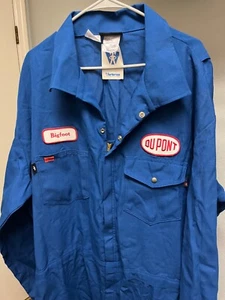 Workrite Coveralls Mens Size XL Flame Resistant Royal Blue NWT Biggfoot Patch - Picture 1 of 8