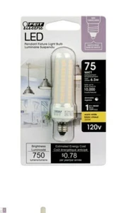 Feit Electric acre Tube E11 LED Bulb Warm White 75 Watt Equivalence 1 pk - Picture 1 of 1