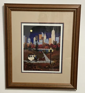 Autumn In New York Signed Art Jane Wooster Scott  Framed # 837/1375 - Picture 1 of 7