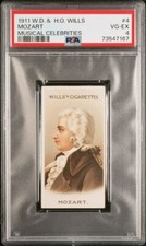 1911 W.D. & H.O. Musical Celebrities #4 MOZART PSA 4 VG-EX