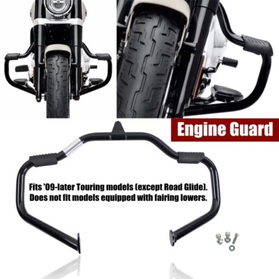 Barra de choque protectora de motor Highway 1-1/4 para Harley Touring Street Road Glide 09-20 Foto 1 de 4