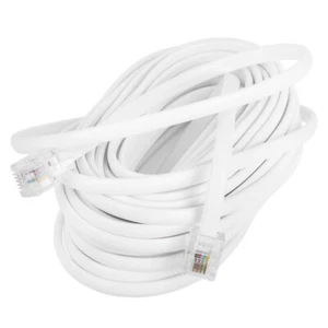 Telephone Line Extension Cord for Landline Wire Connector Plug Cable - Zdjęcie 1 z 12