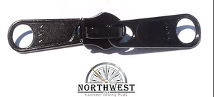 YKK double Pull Sliders use for # 10C Coil Zipper - 10 Sliders- black NW7566 - Picture 1 of 1
