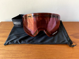 Sandbox Ski/Snowboard Goggles, Black, Pink/Rose Low Light Lens - Picture 1 of 2