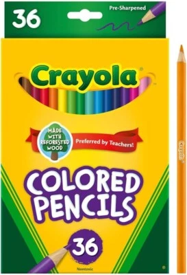 Lápices de colores Crayola (36ct), juego de lápices para niños, suministros de arte, ideal para Colori Foto 1 de 4