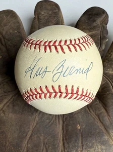 Gus Zernial (d. 2011) Signed Autographed Official American League (OAL) Baseball - Picture 1 of 2