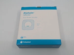 Biatain Silikonschaum Verband 33435 4" x 4" (10cm x 10cm) Box/10 NEU Ablaufdatum 07/26 - Bild 1 von 7