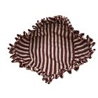 Longaberger Basket Liner  Sweetheart Gourmet Red Ticking Stripe 3 X5.5X 5 Cotton