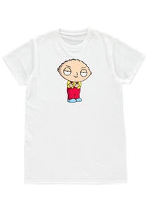 FUNNY RUDE STEWIE GRIFFIN MIDDLE FINGER TV FAMILY GUY T SHIRT MENS WOMENS GIFT - Picture 1 of 1