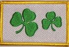 Aufnher Irland Shamrock Fahne Flagge Aufbgler Patch 8 x 5 cm
