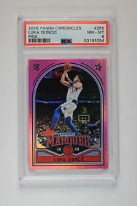 2018-19 Panini Chronicles LUKA DONCIC #255 Pink Marquee Rookie PSA 8 NM-Mint RC - Picture 1 of 2
