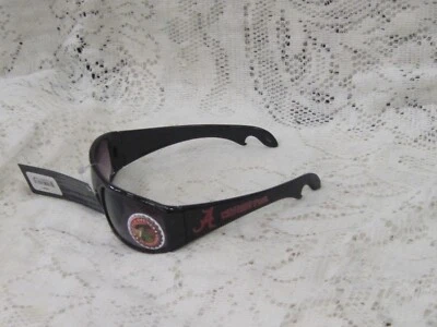 UNIVERSITY OF ALABAMA TIDE BLACK SUNGLASSES EDGE WRAP BOTTLE OPENER FRAME NEW - Image 1 of 3