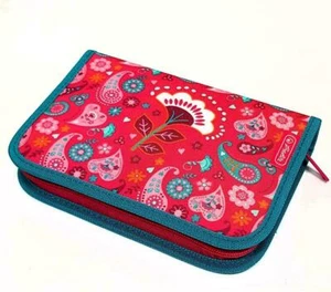 Herlitz Pencil Binder Feather Bag Filled 31-Piece Student Case Indian Summer - Picture 1 of 2