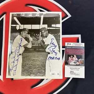 Ernie Banks & Duke Snider Autographed 8x10 Photo Signed & Inscribed JSA - Picture 1 of 5