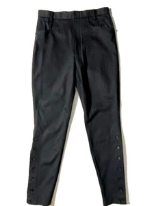 Pantalones de montar ecuestres militares elásticos de algodón negro Jodhpur para hombre talla 32 - Imagen 1 de 10