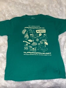 Disney, the jungle book mowigli green short sleeve shirt size extra large - Picture 1 of 3
