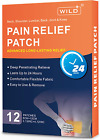 WILD+ Pain Relief Patch, 12PCS Max Strength Heat Patches for Back Pain Relief Kn