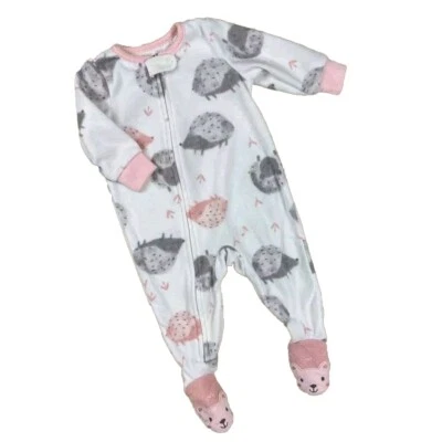Nuevo con etiquetas Pijama para dormir Carter's Hedgehog de una pieza con patas de lana PJS tallas 4T y 5T Foto 1 de 3